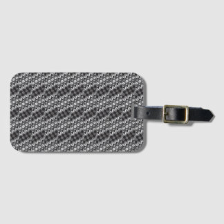 Étiquette À Bagage Black and Gray Designer Luggage Tag