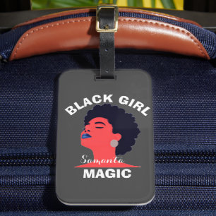 Étiquette À Bagage Black girl magie afro noir histoire mois 2024