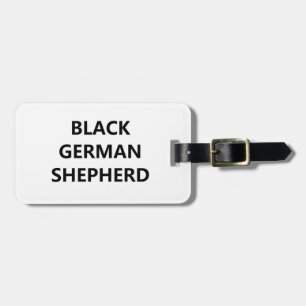 Étiquette À Bagage black shepherd