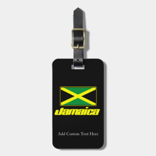 Étiquette À Bagage Black with Jamaica