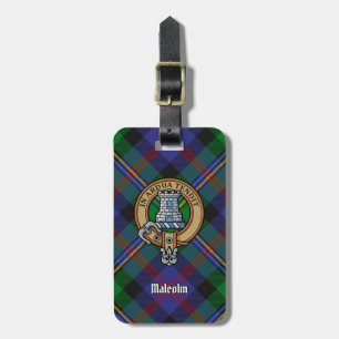 Étiquette À Bagage Blason du clan Malcolm sur tartan