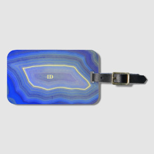 Étiquette À Bagage Bleu de l'Agate