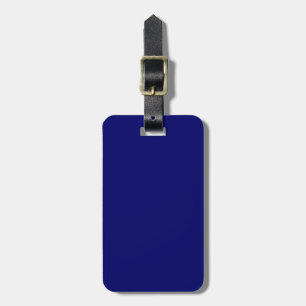 Étiquette À Bagage Bleu de marine foncée avec texte noir