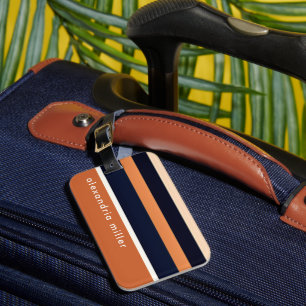 Étiquette À Bagage Blocs de couleurs modernes et tendance