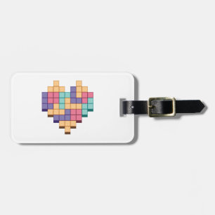 Étiquette À Bagage Bloquer le style du coeur du jeu