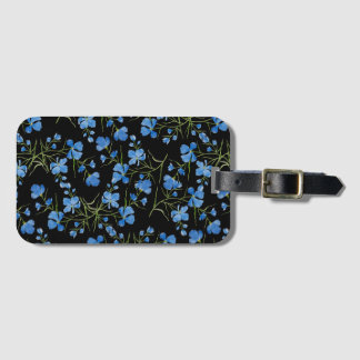 Étiquette À Bagage Blue Cosmos Flowers
