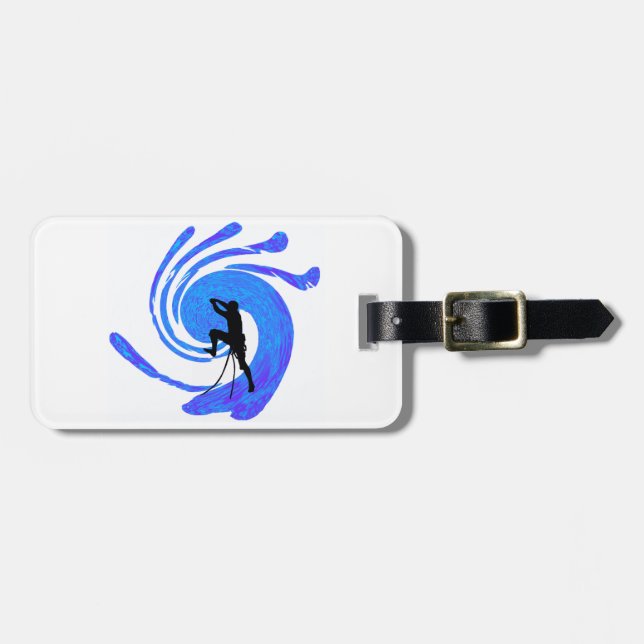 ÉTIQUETTE À BAGAGE BLUE LINE (Devant horizontal)