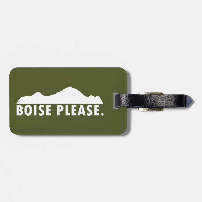 Étiquette À Bagage Boise S'Il Vous Plaît (Dos horizontal)