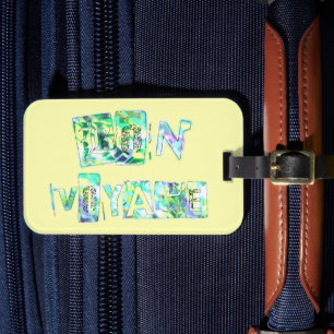 Étiquette À Bagage Bon voyage