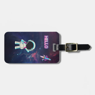 Étiquette À Bagage Bonjour de l'espace.