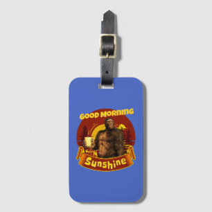 Étiquette À Bagage Bonjour Soleil Bigfoot Café Humour Art