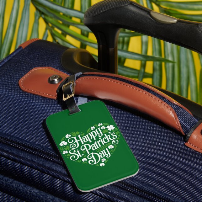 Étiquette À Bagage Bonne Saint Patrick's Day (Insitu Rectoal 1)