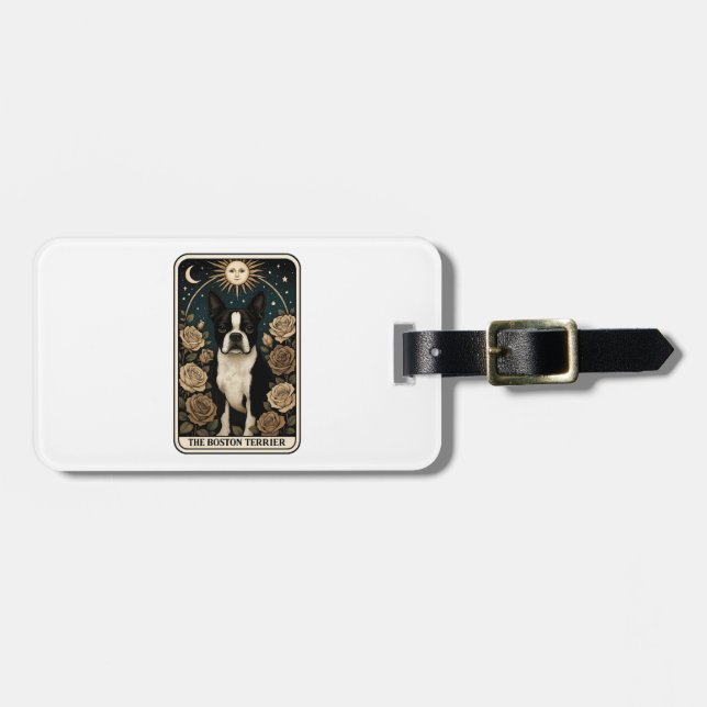 Étiquette À Bagage Boston Terrier (Devant horizontal)