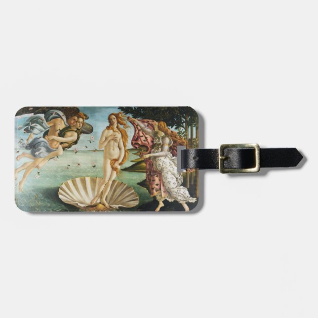 Étiquette À Bagage BOTTICELLI - La naissance de Vénus 1483 (Devant horizontal)