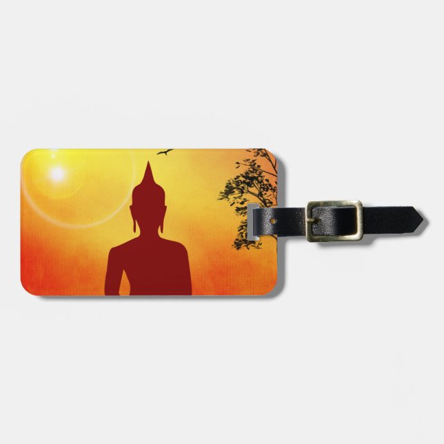 Étiquette À Bagage Bouddha (Devant horizontal)