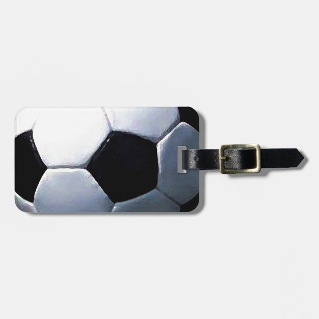 Étiquette À Bagage Boule de football (Devant horizontal)