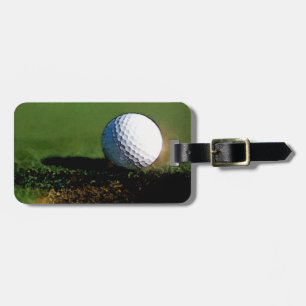 Étiquette À Bagage Boule de golf et le trou