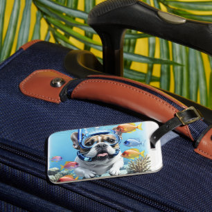 Étiquette À Bagage Bouledogue français en vacances Bouledogue Françai