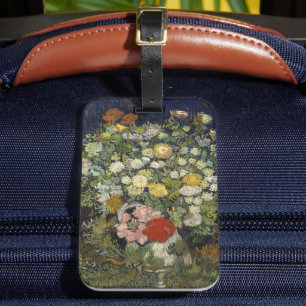 Étiquette À Bagage Bouquet de fleurs dans un vase Vincent van Gogh