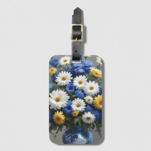 Étiquette À Bagage Bouquet de fleurs Elégante aquarelle