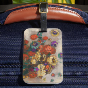 Étiquette À Bagage Bouquet de Fleurs   Odilon Redon