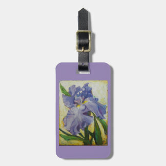 Étiquette À Bagage Bourse de bagage d'iris ou étiquette pourpre de