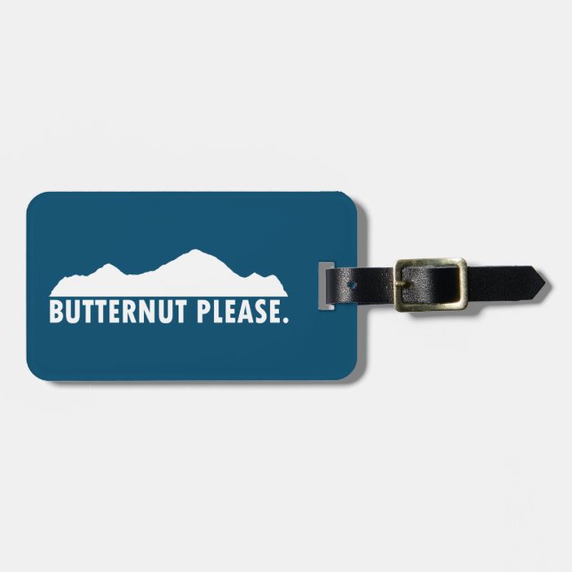 Étiquette À Bagage Bouton S'il vous plaît (Devant horizontal)