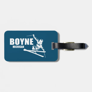 Étiquette À Bagage Boyne Mountain Resort Michigan Skier