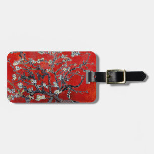 Étiquette À Bagage Branches de Vincent van Gogh avec la fleur