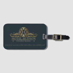 Étiquette À Bagage Branding Hotel de luxe