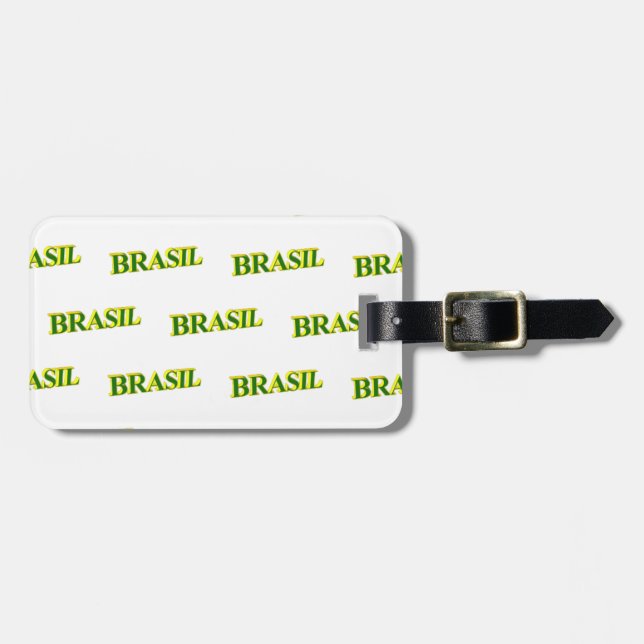 Étiquette À Bagage Brasil 3D (Devant horizontal)