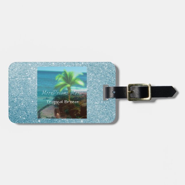 Étiquette À Bagage Brise tropicale (Devant horizontal)