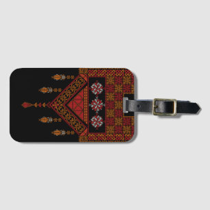Étiquette À Bagage Broderie palestinienne de Tatreez   Art palestine
