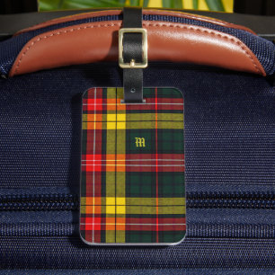 Étiquette À Bagage Buchanan Clan Plaid motif écossais personnalisé