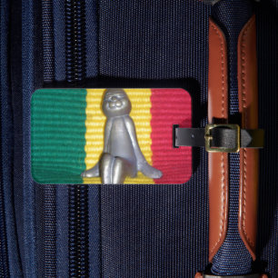 Étiquette À Bagage Bunny à Rasta Couleurs : Une touche d'art Super