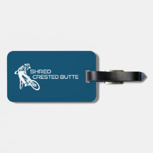 Étiquette À Bagage Butte crêpée de paille Colorado Vélo de montagne