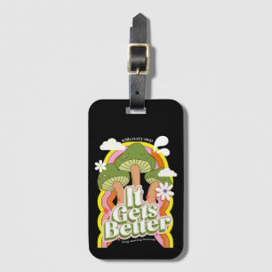 Étiquette À Bagage Ça devient mieux   Good Vibes et sensations Super 