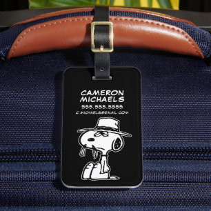 Étiquette À Bagage cacahuètes   C'est le Frère Spike de Snoopy