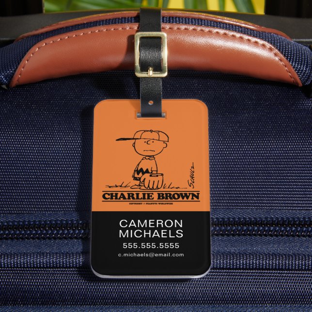 Étiquette À Bagage cacahuètes | Charlie Brown Jouer à la balle (Insitu Rectoal 2)
