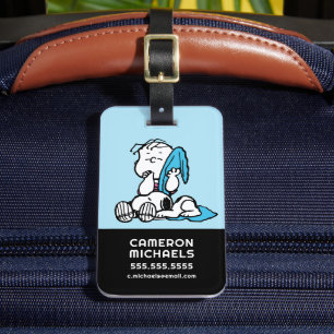 Étiquette À Bagage cacahuètes   Linus & Snoopy