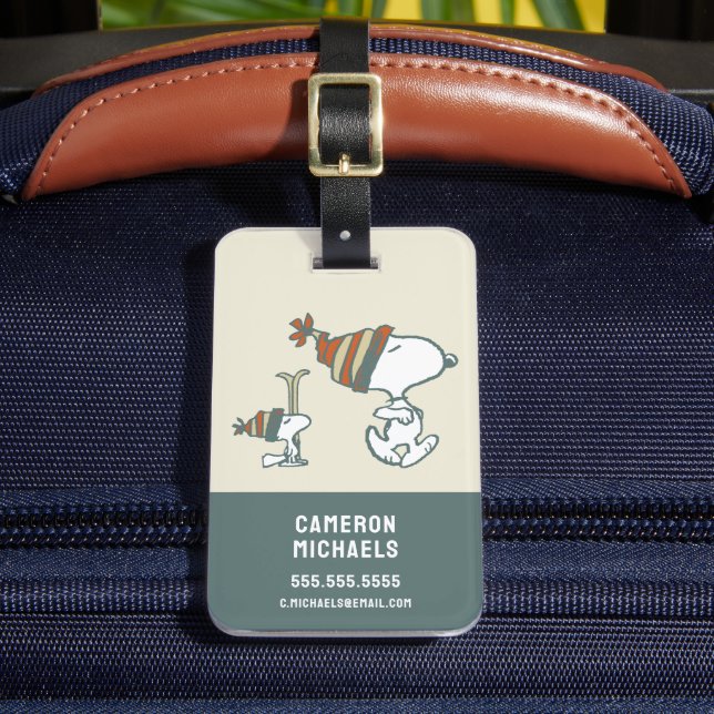 Étiquette À Bagage cacahuètes | Snoopy & Woodstock Ski Trip (Insitu Rectoal 2)