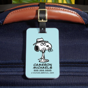 Étiquette À Bagage cacahuètes   Snoopy's Brother Spike