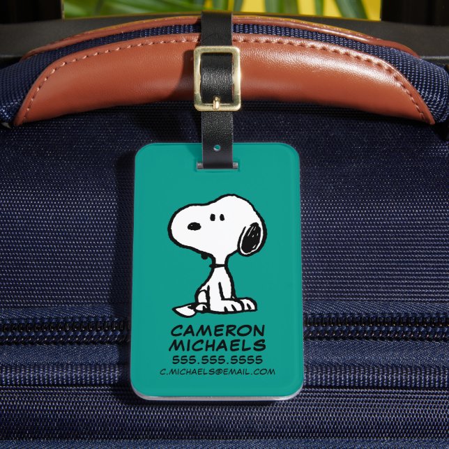 Étiquette À Bagage cacahuètes | Tournages de snoopy (Insitu Rectoal 2)