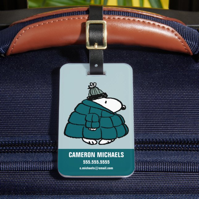 Étiquette À Bagage cacahuètes | Veste Snoopy Winter Puffer (Insitu Rectoal 2)