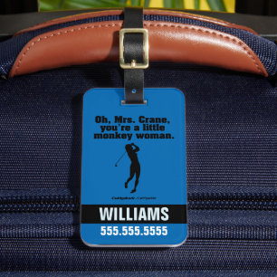 Étiquette À Bagage Caddyshack   Oh Mme Crane