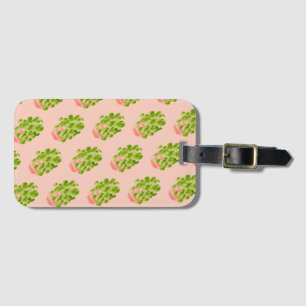 Étiquette À Bagage Cadeau pour amateur de plantes - pilea en aquarell