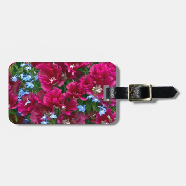 Étiquette À Bagage Cadeaux Godetia Et Lobelia (Devant horizontal)
