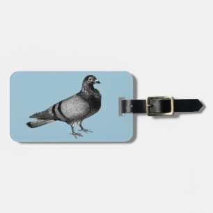 Étiquette À Bagage Cadeaux vintages de pigeon