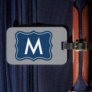 Étiquette À Bagage Cadre de support élégant logo monogramme personnal
