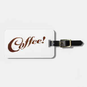 Étiquette À Bagage Café de marcs de café - étiquette de bagage